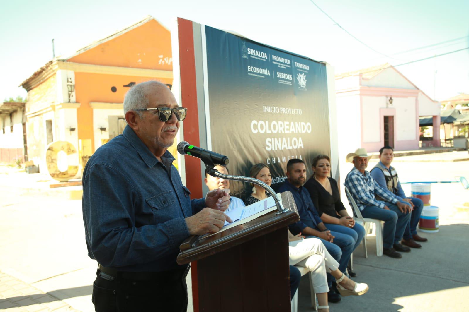 $!Ponen en marcha el programa ‘Coloreando Sinaloa’ en Chametla, Rosario