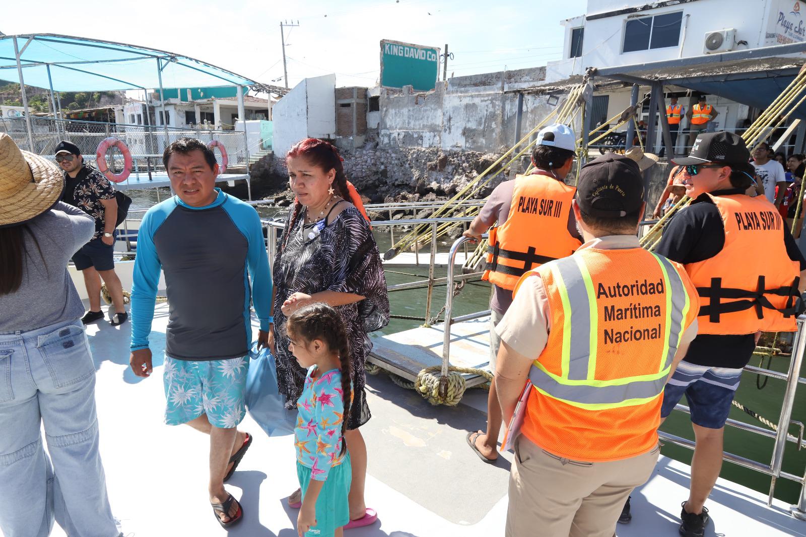 $!Intensifica vigilancia Capitanía de Puerto en catamaranes y servicios náuticos en Mazatlán