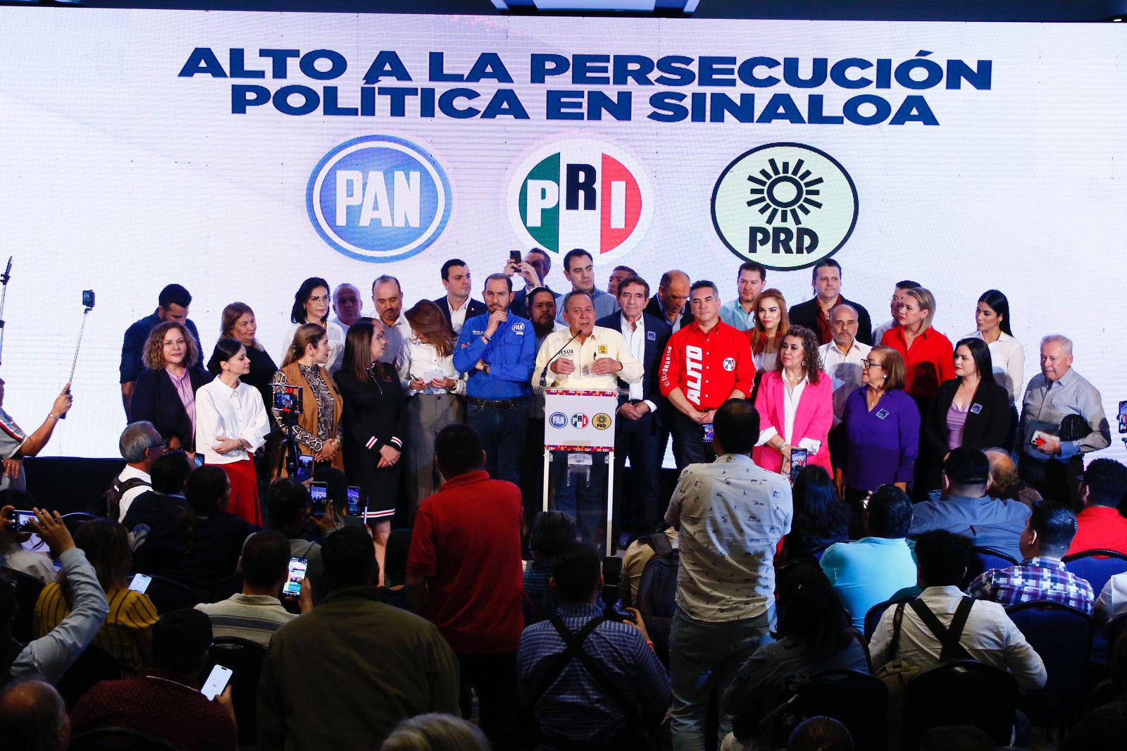 $!Coalición Fuerza y Corazón por México manda respaldo a la UAS ante ‘persecución política’