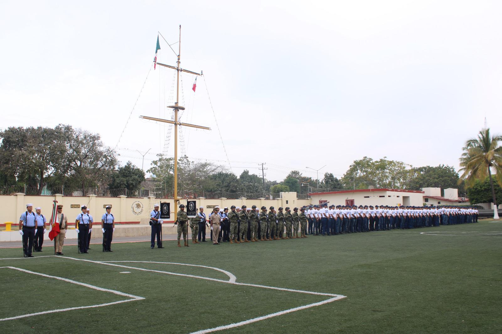 $!En Mazatlán, recibe Marina a reclutas al Servicio Militar Nacional 2024