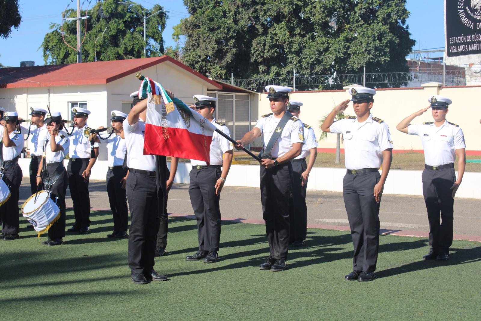 $!Armada de México da bienvenida a nuevos elementos del Servicio Militar en Mazatlán