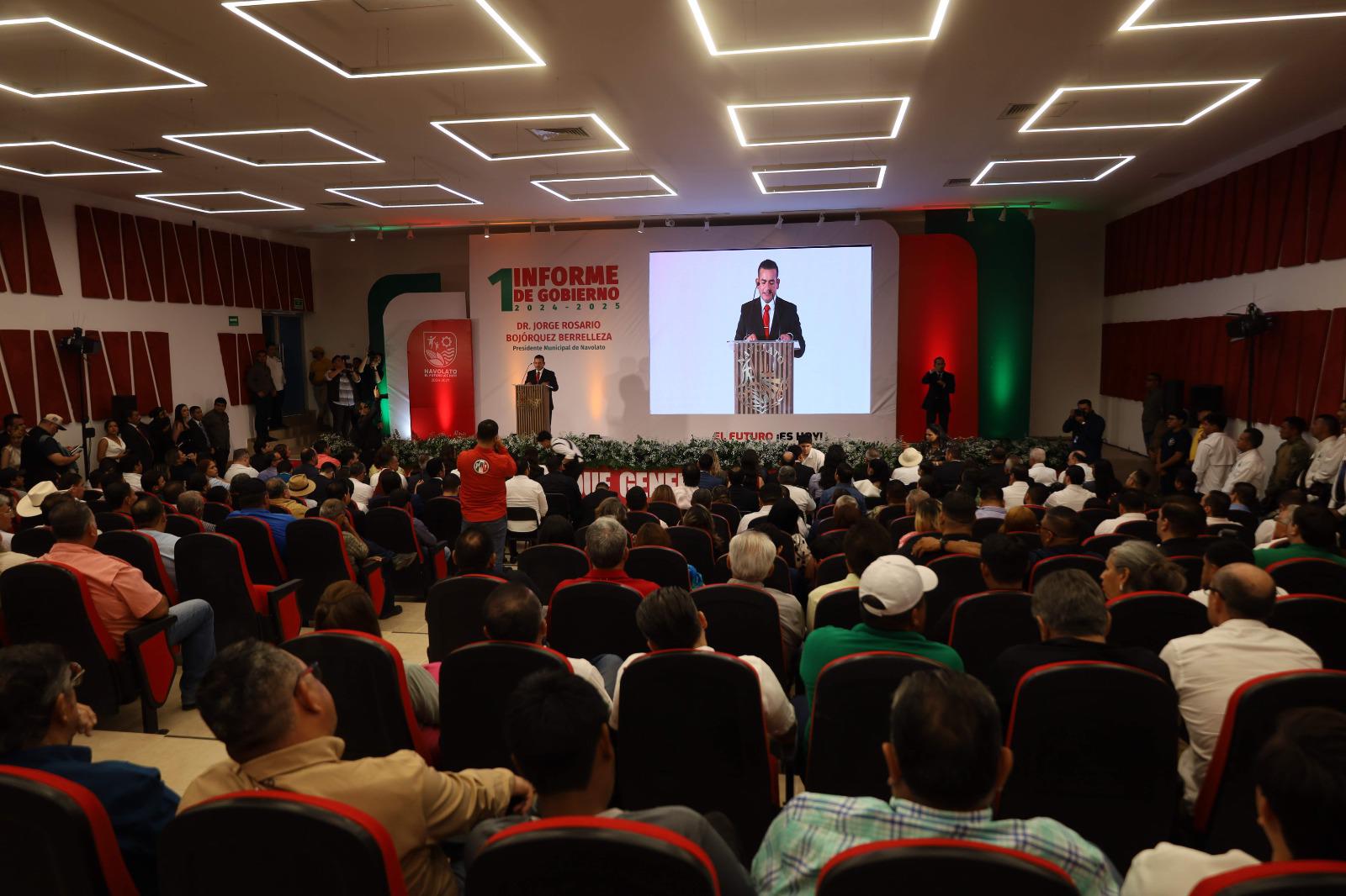 $!Jorge Rosario Bojórquez, Alcalde de Navolato, presenta su Primer Informe de Gobierno