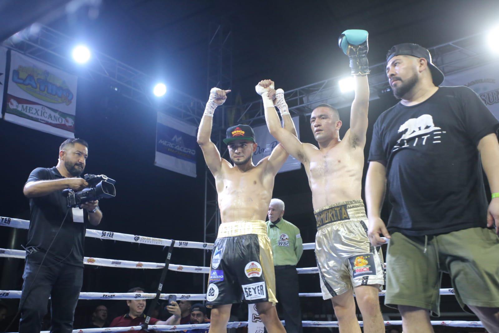 $!‘Veneno’ Aréchiga mantiene el invicto en pelea estelar de función ‘Rumbo a la Gloria’