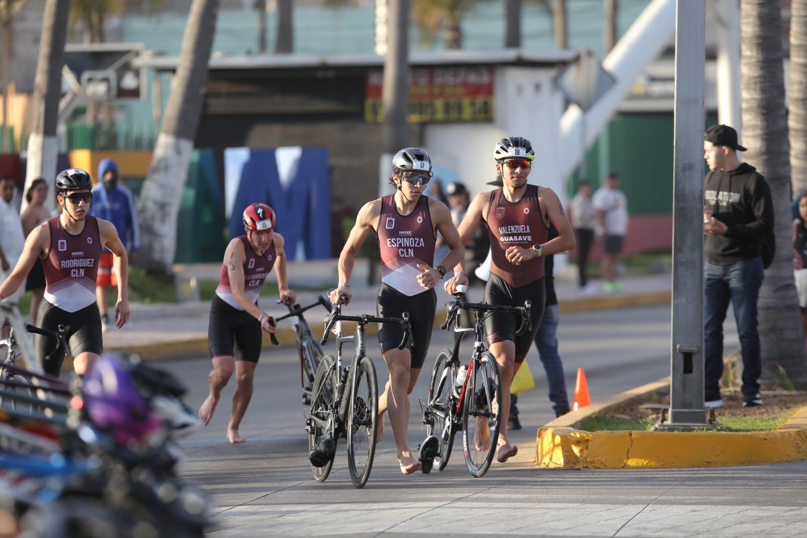 $!Impone condiciones Mazatlán en estatal de triatlón, en Juegos Conade
