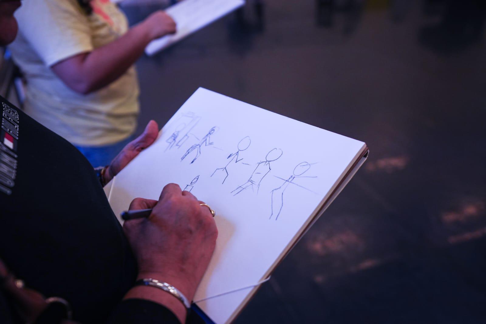 $!La técnica propone construir la figura humana a partir de los puntos de articulación.