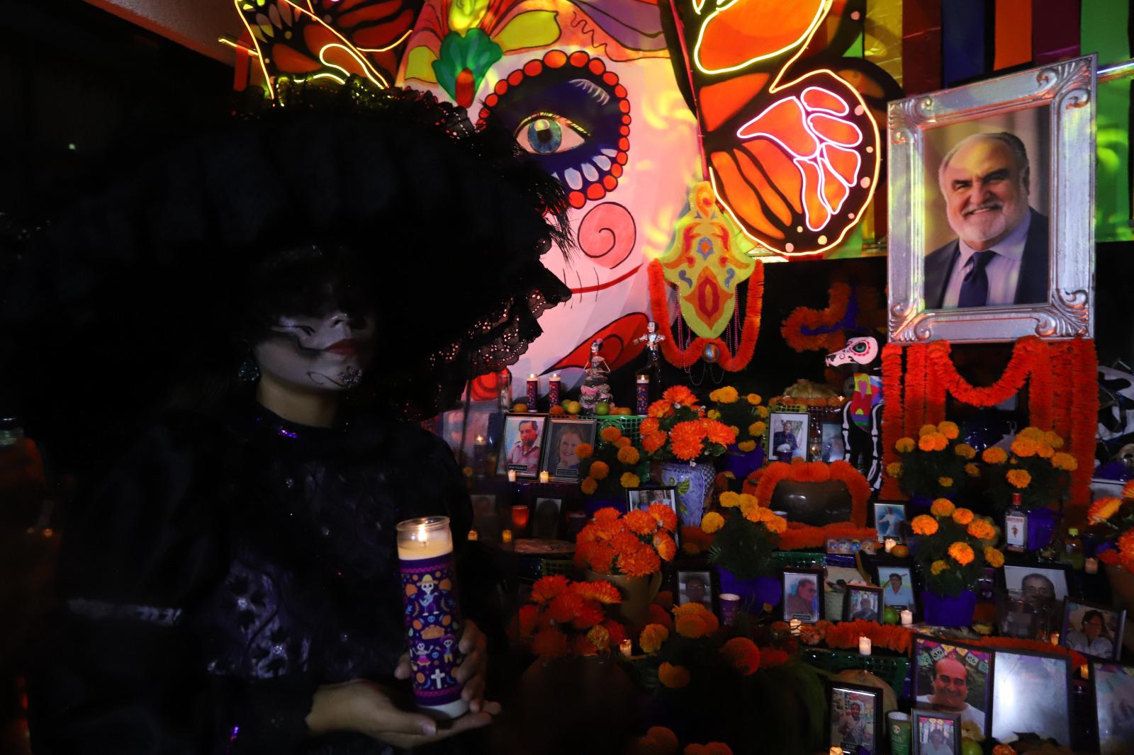 $!Guadalupe Soto personificó a una Catrina.