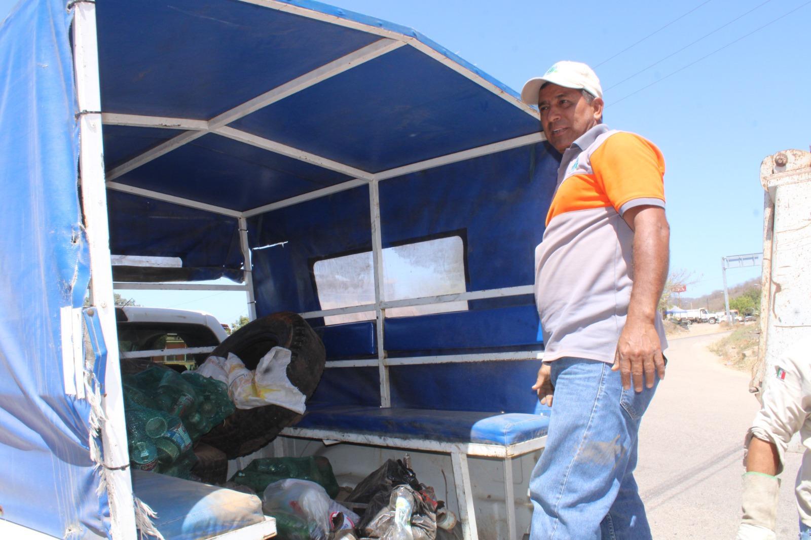 $!Recogen de hogares de la cabecera de Rosario 40 toneladas de cacharros