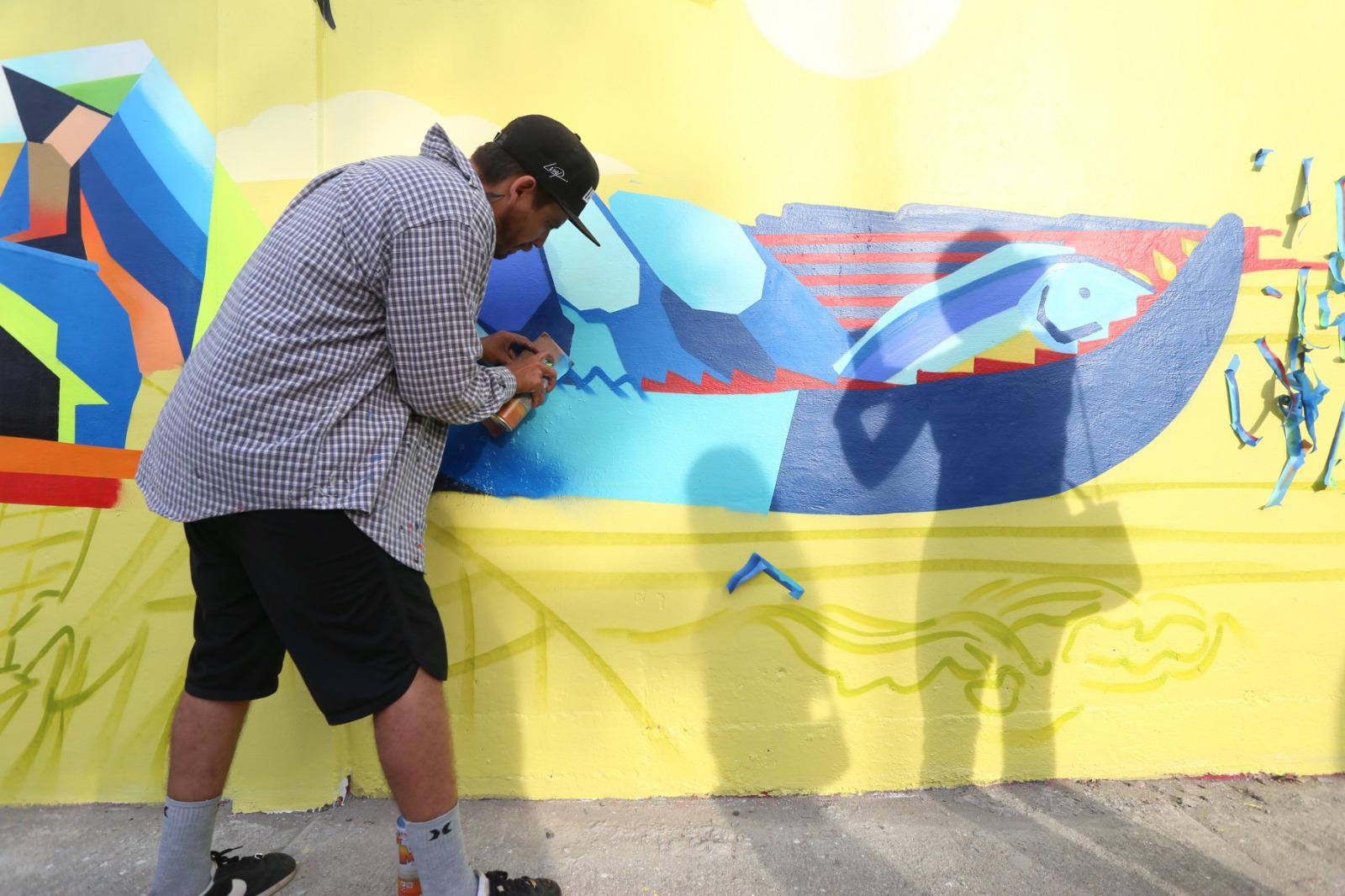 $!Los artistas han trabajado por días en la elaboración de los murales.