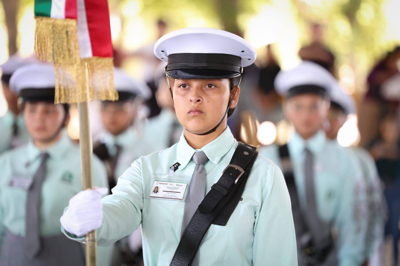$!Escuinapa y Estación Naranjo triunfan en Encuentro Estatal de Escoltas y Bandas de Guerra Cobaes 2026