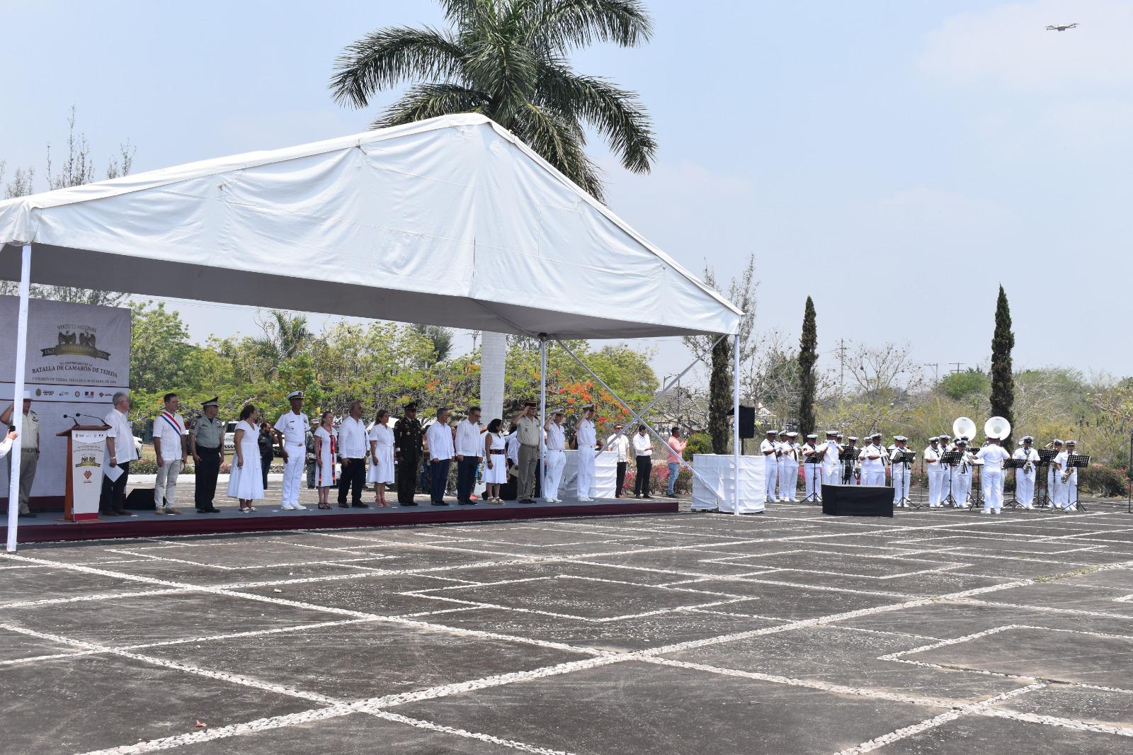 $!Conmemoran el 163 Aniversario de la Batalla de Camarón de Tejeda, en Veracruz