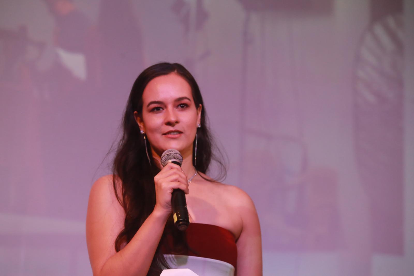 $!Alicia Rose encabezó la proyección de los cortometrajes realizados por alumnos del taller “Guía para actuar en cine y televisión”, en Casa Haas.