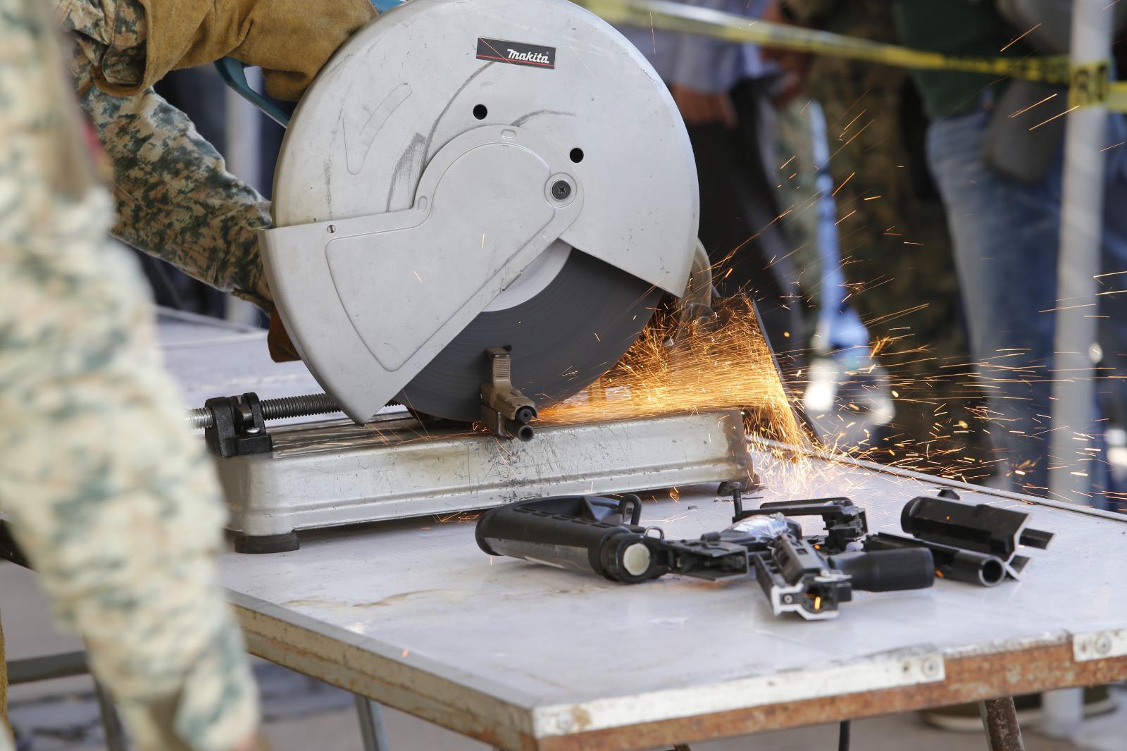 $!En Sinaloa conmemoran Día Internacional de la Destrucción de Armas de Fuego