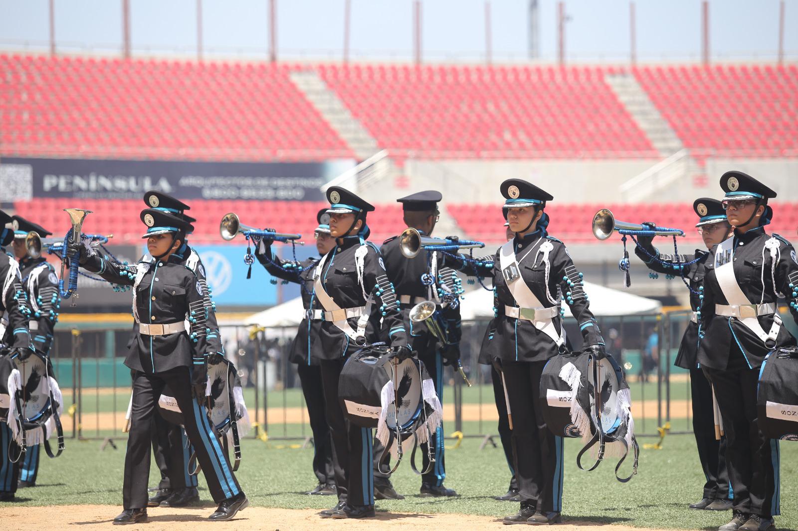 $!Bandas de Guerra de todo el País participan en Encuentro Perla del Pacífico