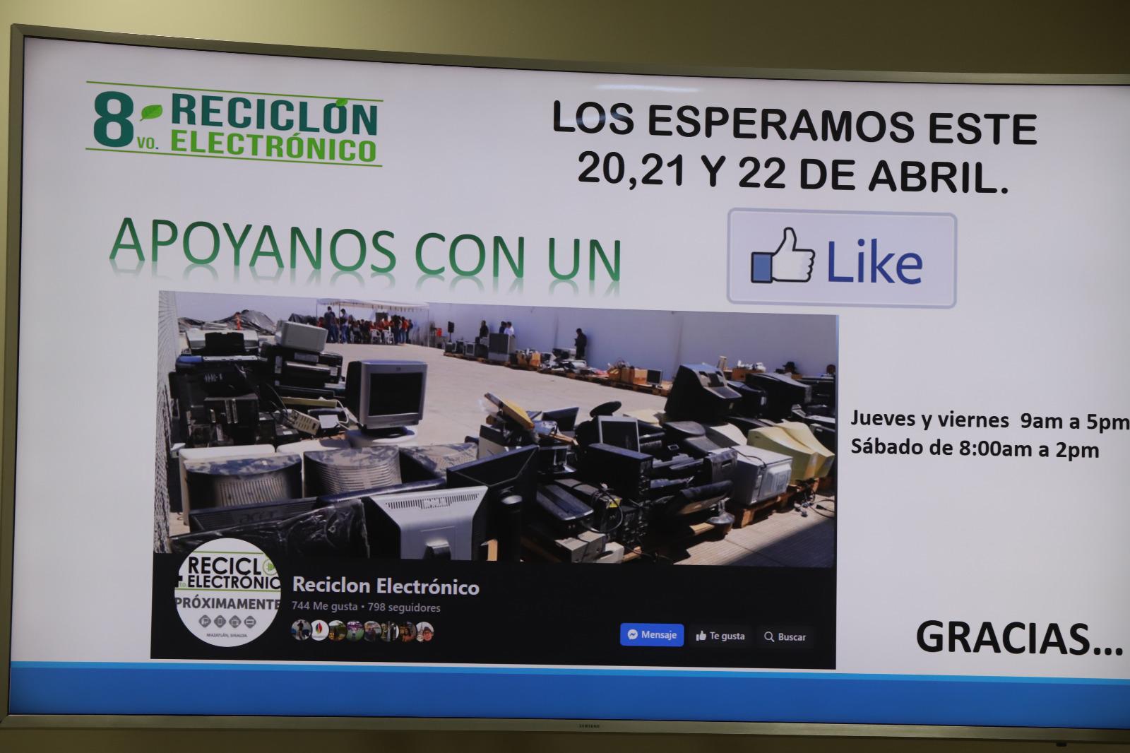 $!Convocan a participar en el Reciclón Electrónico 2023 en Mazatlán