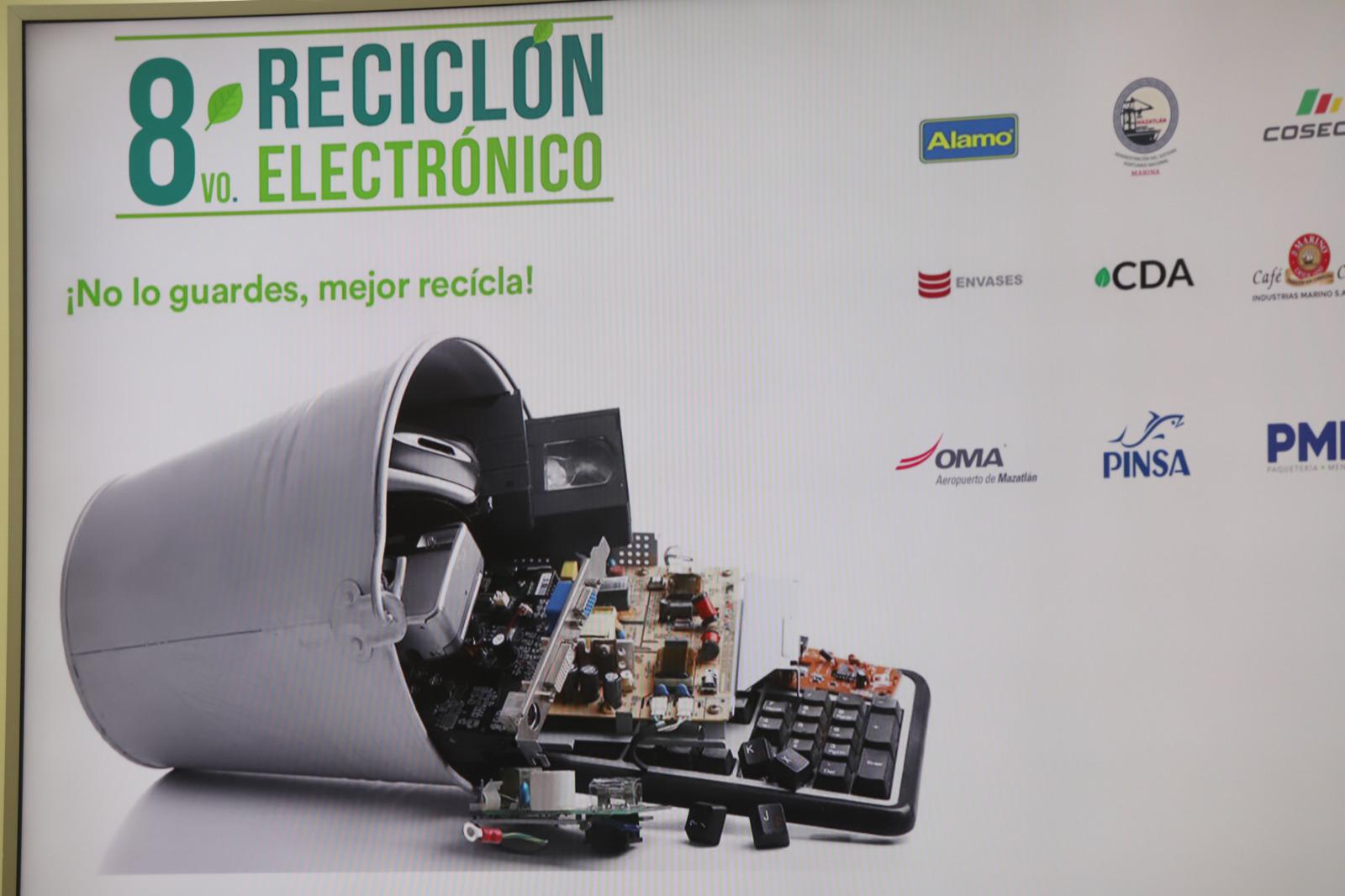 $!Convocan a participar en el Reciclón Electrónico 2023 en Mazatlán