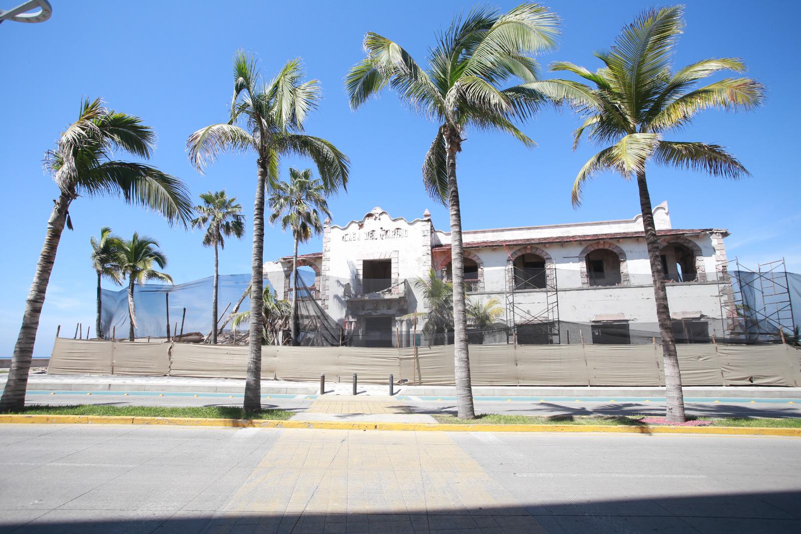 $!Tras suspensión, trabajos en la Casa del Marino siguen detenidos