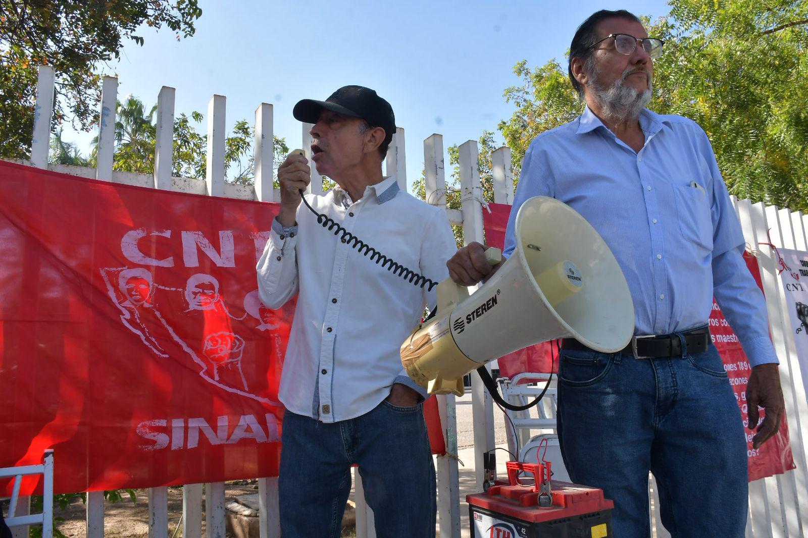 $!CNTE activa paro de 72 horas en Sinaloa; docentes exigen revertir reformas
