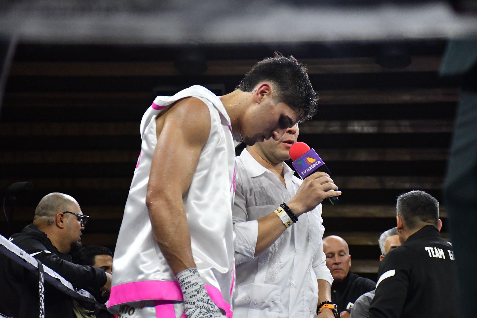 $!Marco Verde brilla en su primera pelea profesional en México