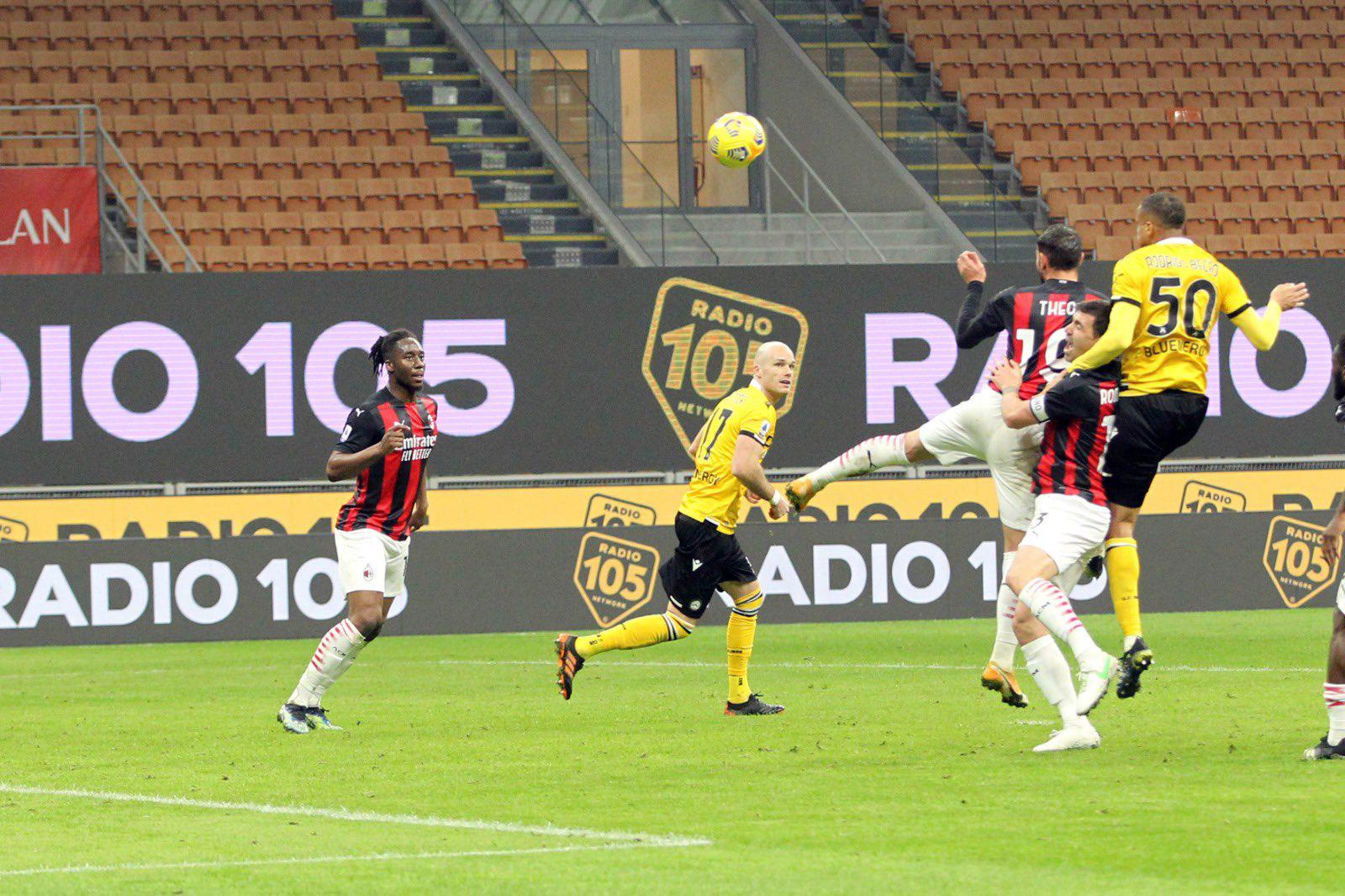 $!El Milán apenas consigue el empate ante el Udinese en San Siro