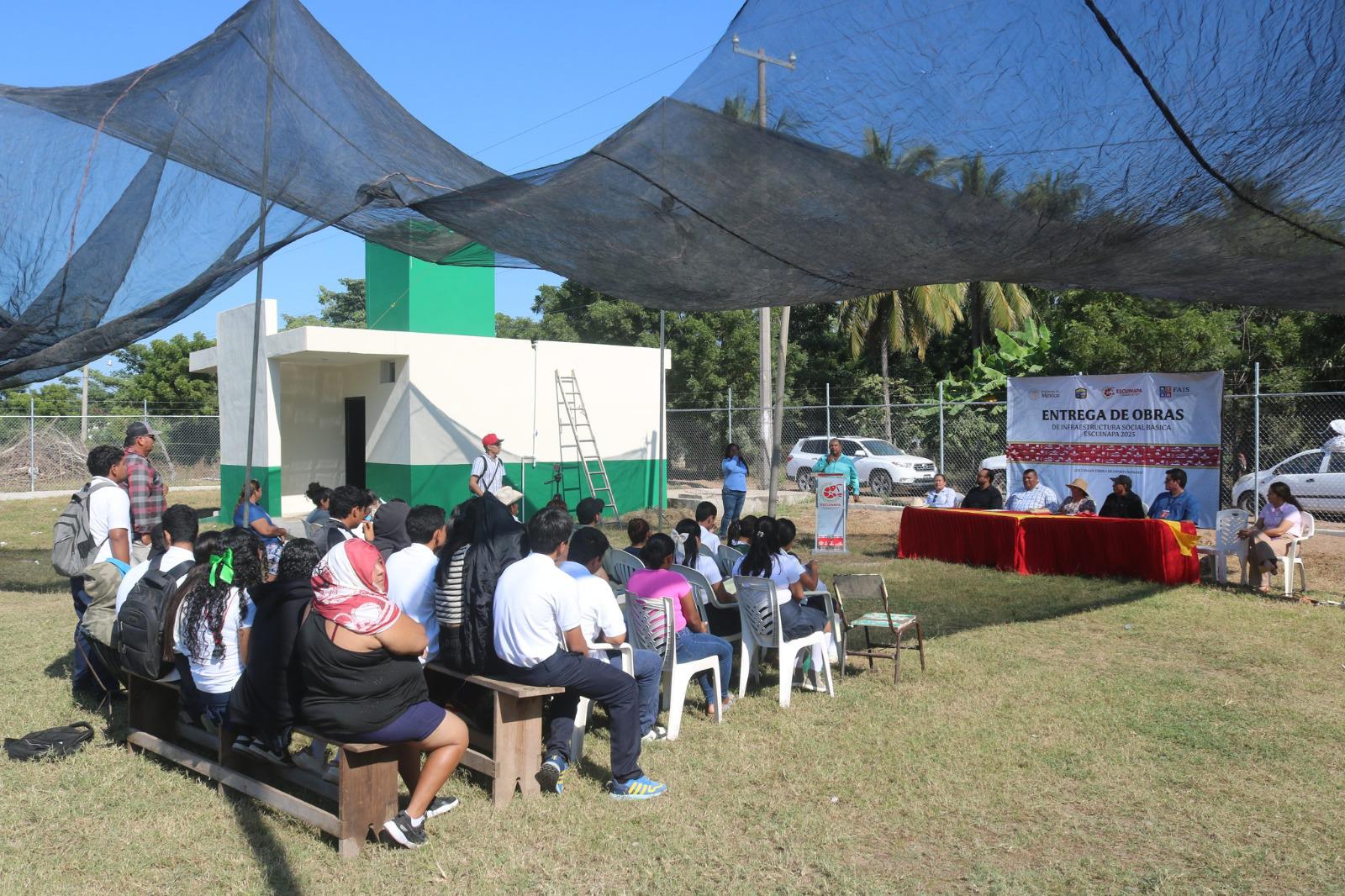 $!Inauguran aula de telebachillerato en el Palmito del Verde, Escuinapa