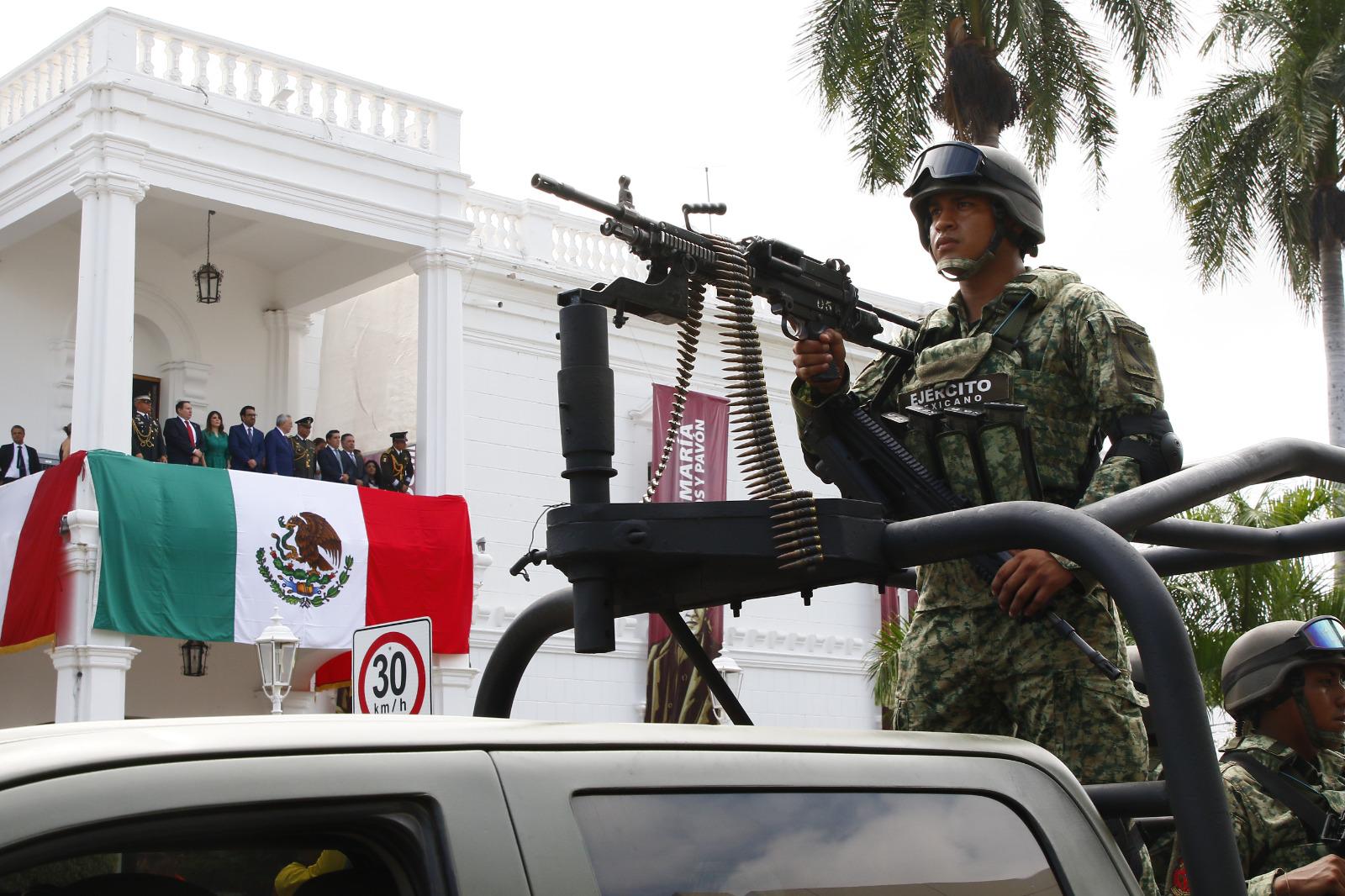 $!Realizan desfile militar en Culiacán por la Independencia de México