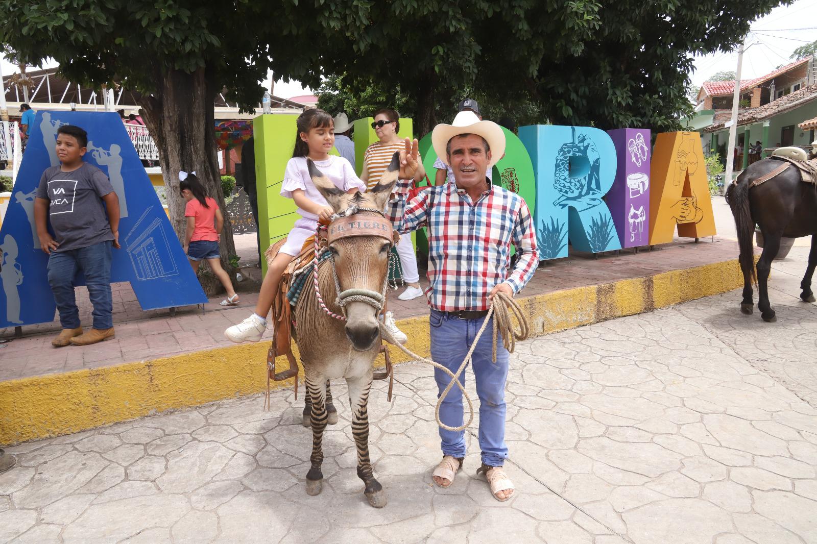 $!El Tigre, el burrito cebrino más fotografiado de La Noria, Mazatlán