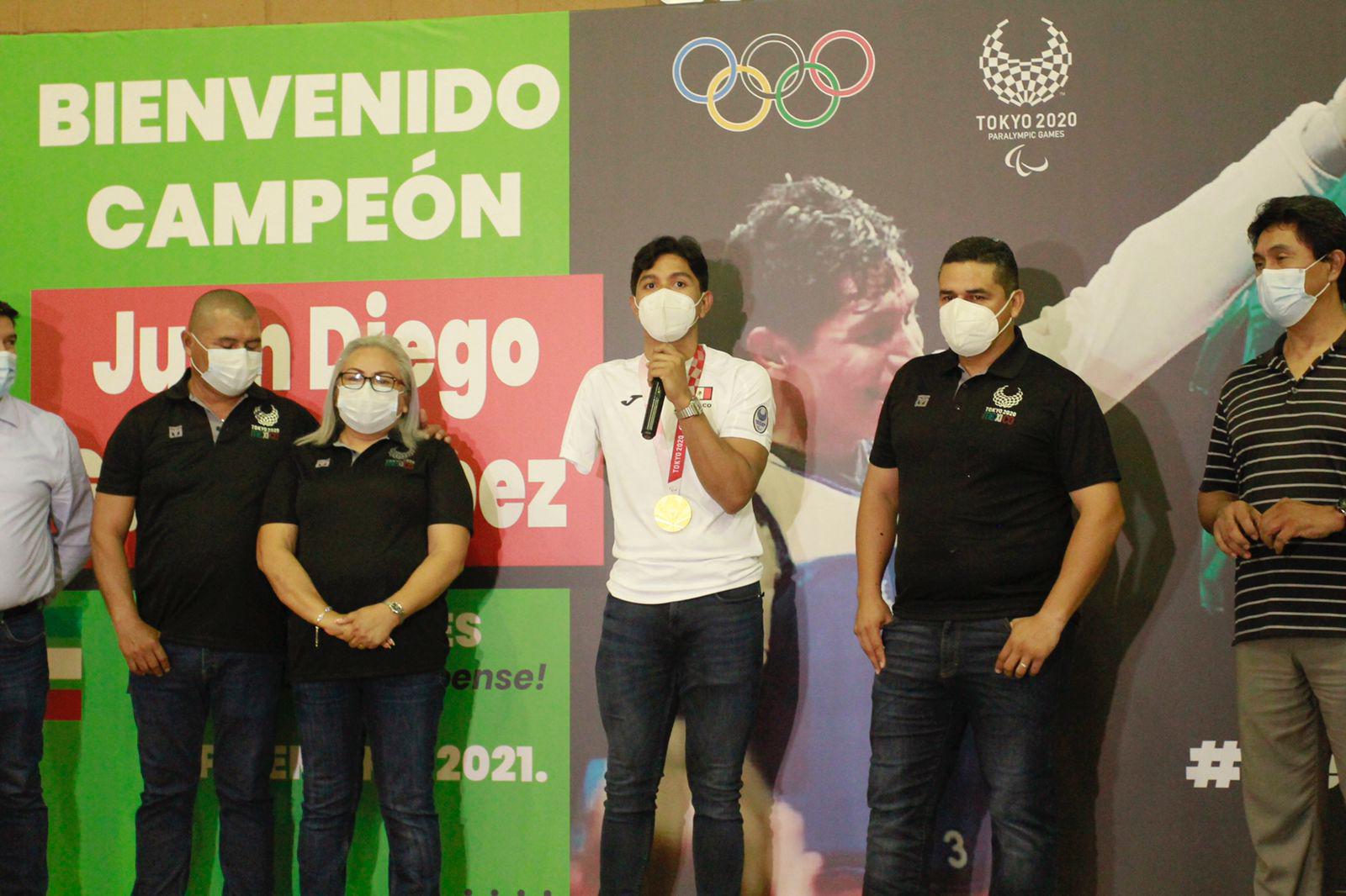 $!Culiacán recibe a Juan Diego García, campeón en los Juegos Paralímpicos Tokio 2020