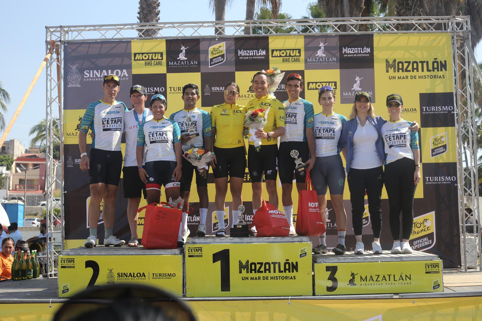 $!Sinaloenses suben al podio en L’Etape Mazatlán by Tour de France