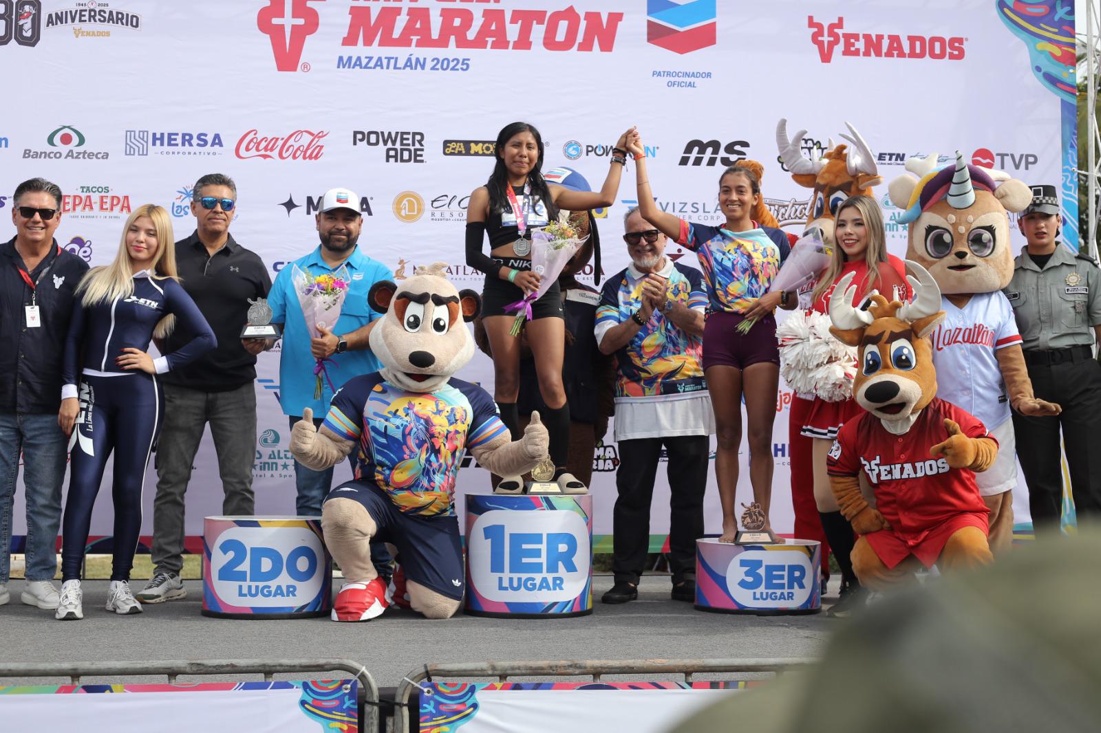 $!Alfred Kipserem Cherop y Mary José Solís reinan en los 42K del Gran Maratón Mazatlán