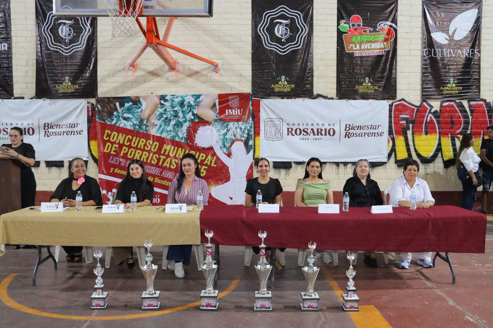 $!Conalep y Secundaria Maestro Julio Hernández triunfan en encuentro de porristas en Rosario