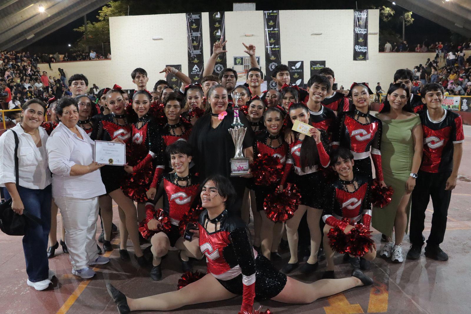 $!Conalep y Secundaria Maestro Julio Hernández triunfan en encuentro de porristas en Rosario