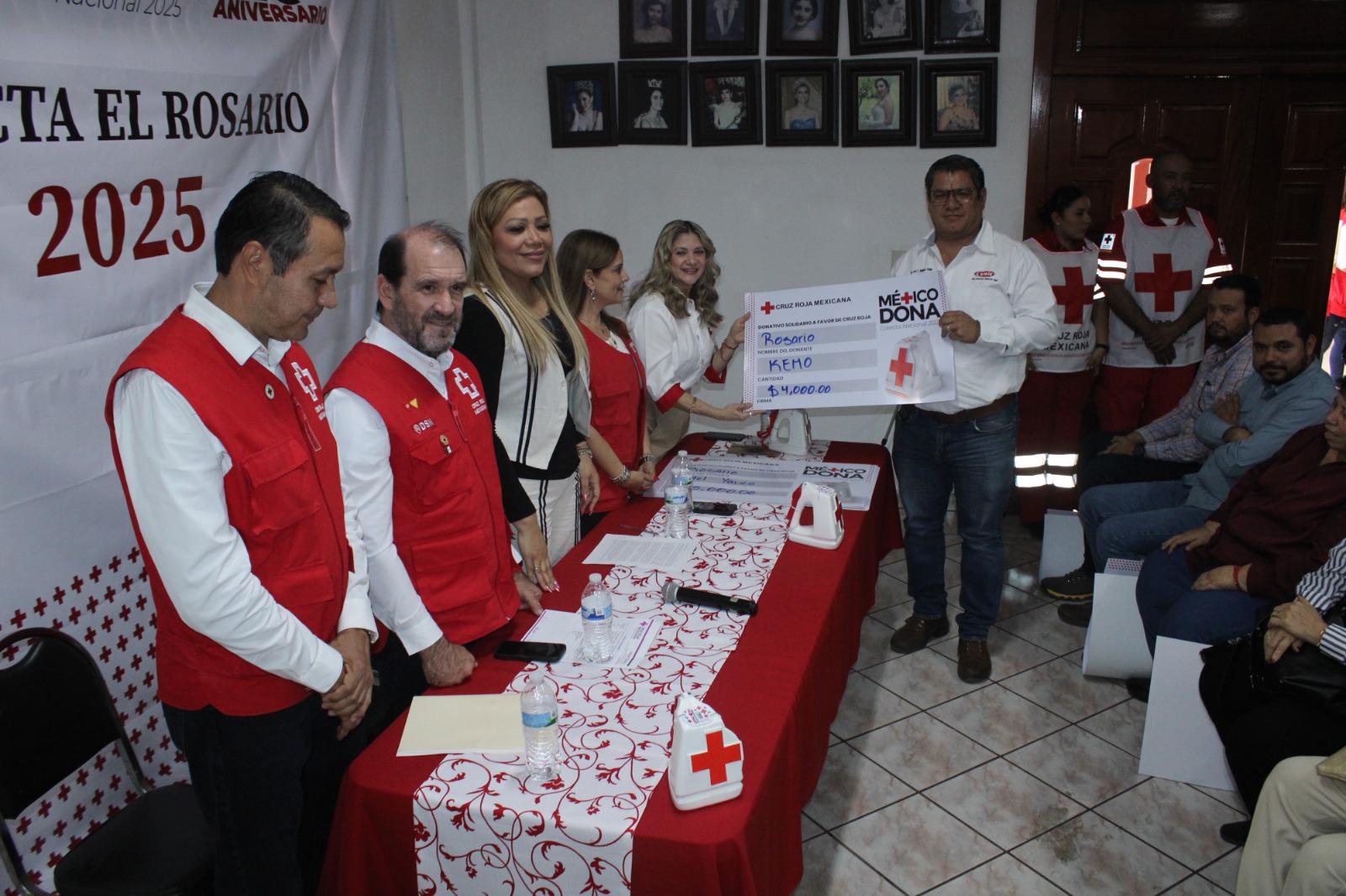 $!Cruz Roja Rosario arranca su Colecta Anual recabando 333 mil pesos, 70 por ciento de la meta
