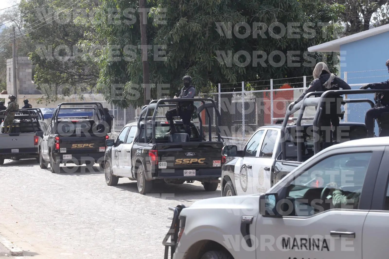 $!Presenta Concordia fuerte despliegue de fuerzas de seguridad en busca de mineros desaparecidos