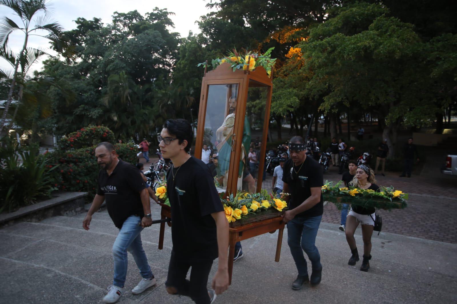 $!Realizan motoperegrinación a la Iglesia de San Judas Tadeo en Mazatlán