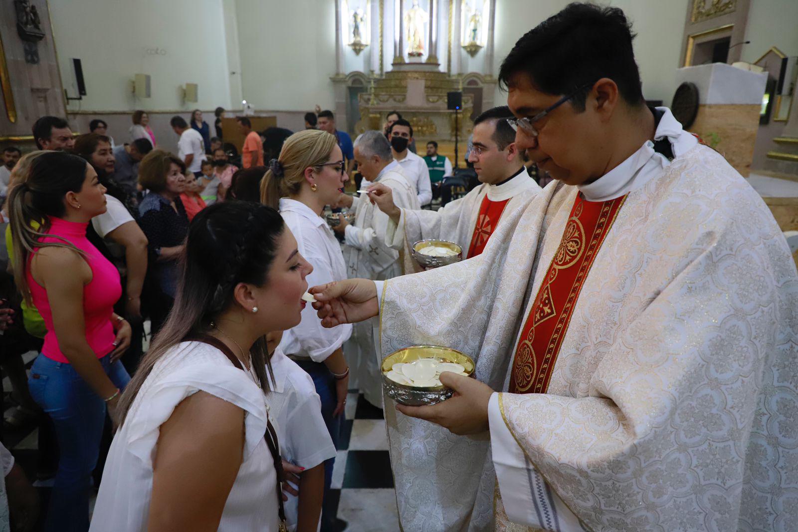 $!Agradecen a San Miguel de Arcángel por el 492 Aniversario de Culiacán