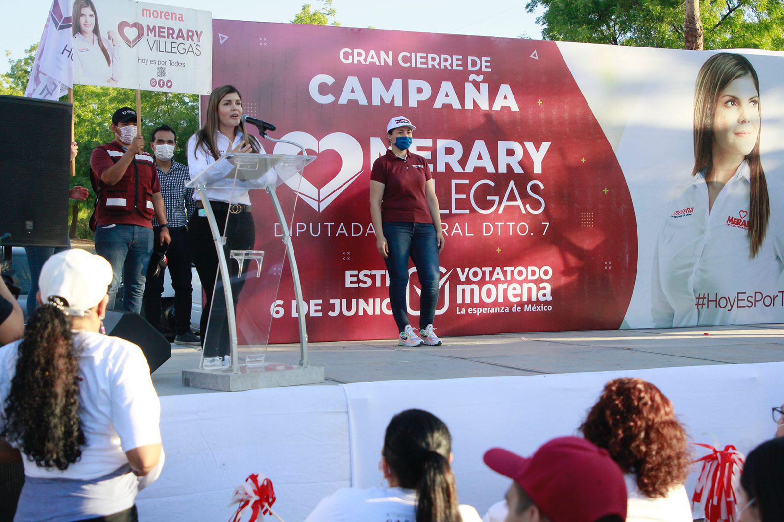 $!Merary Villegas llama a hacer la revolución desde las urnas