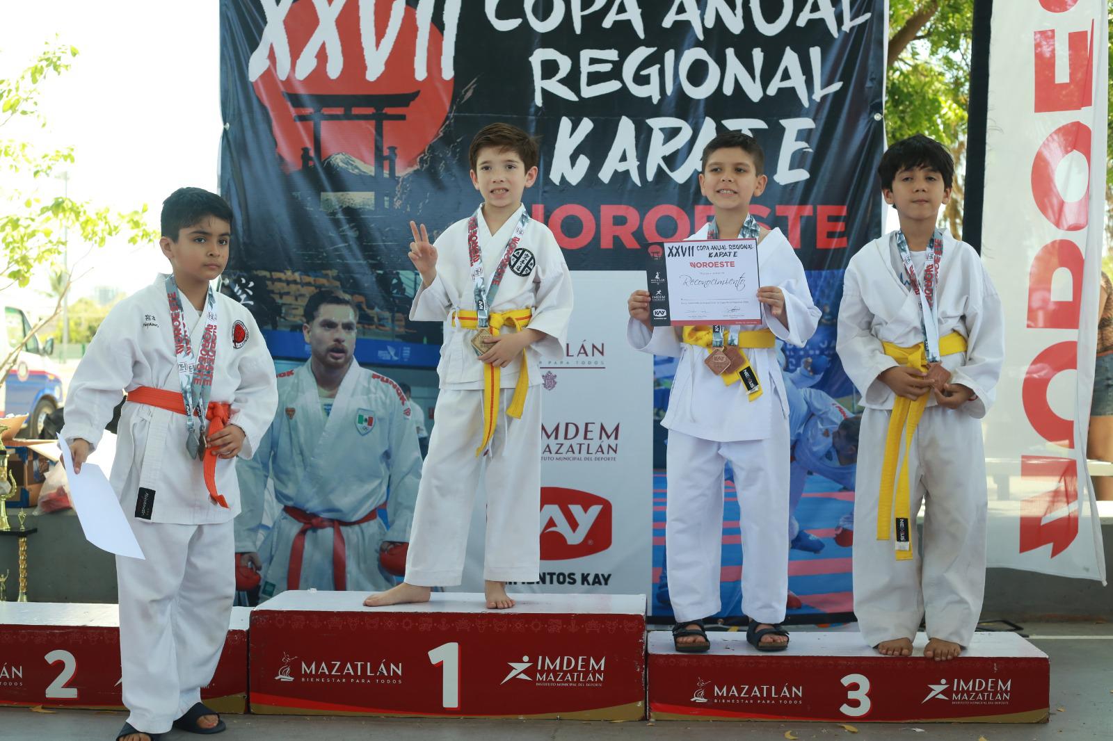 $!Los pequeños karatecas brillan en la Copa Noroeste 2026