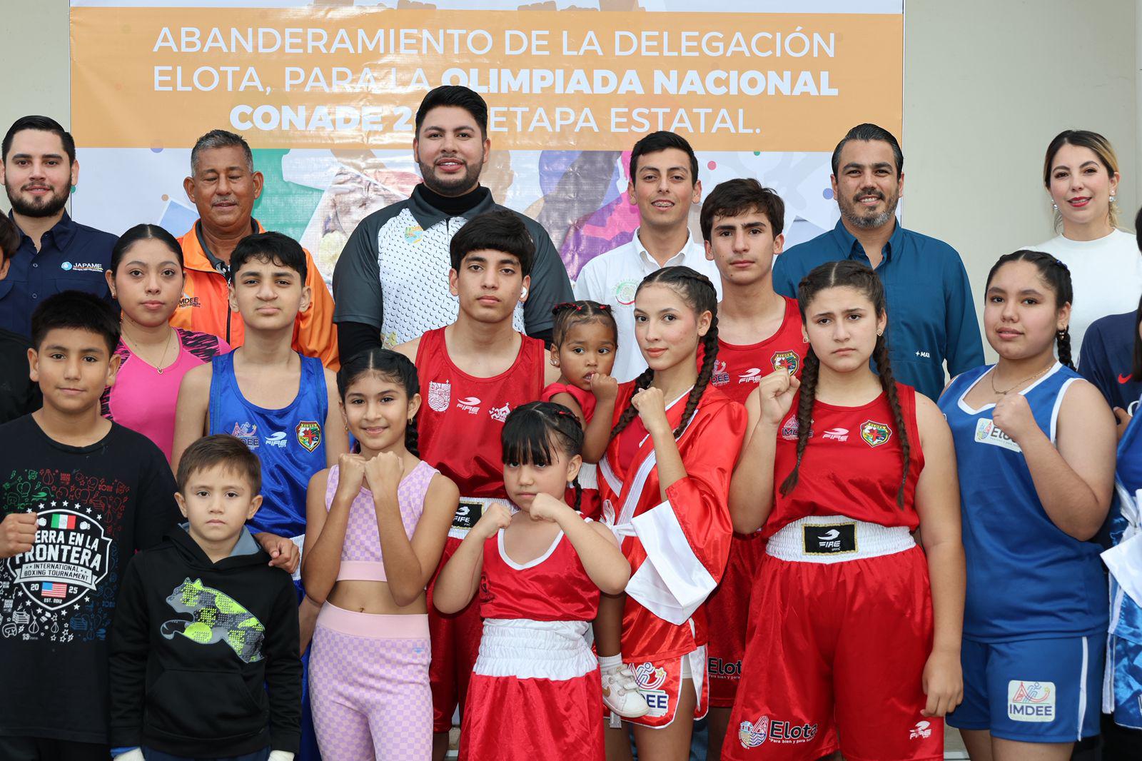 $!Parten 144 atletas de Elota a la etapa estatal de la Olimpiada Nacional Conade 2026