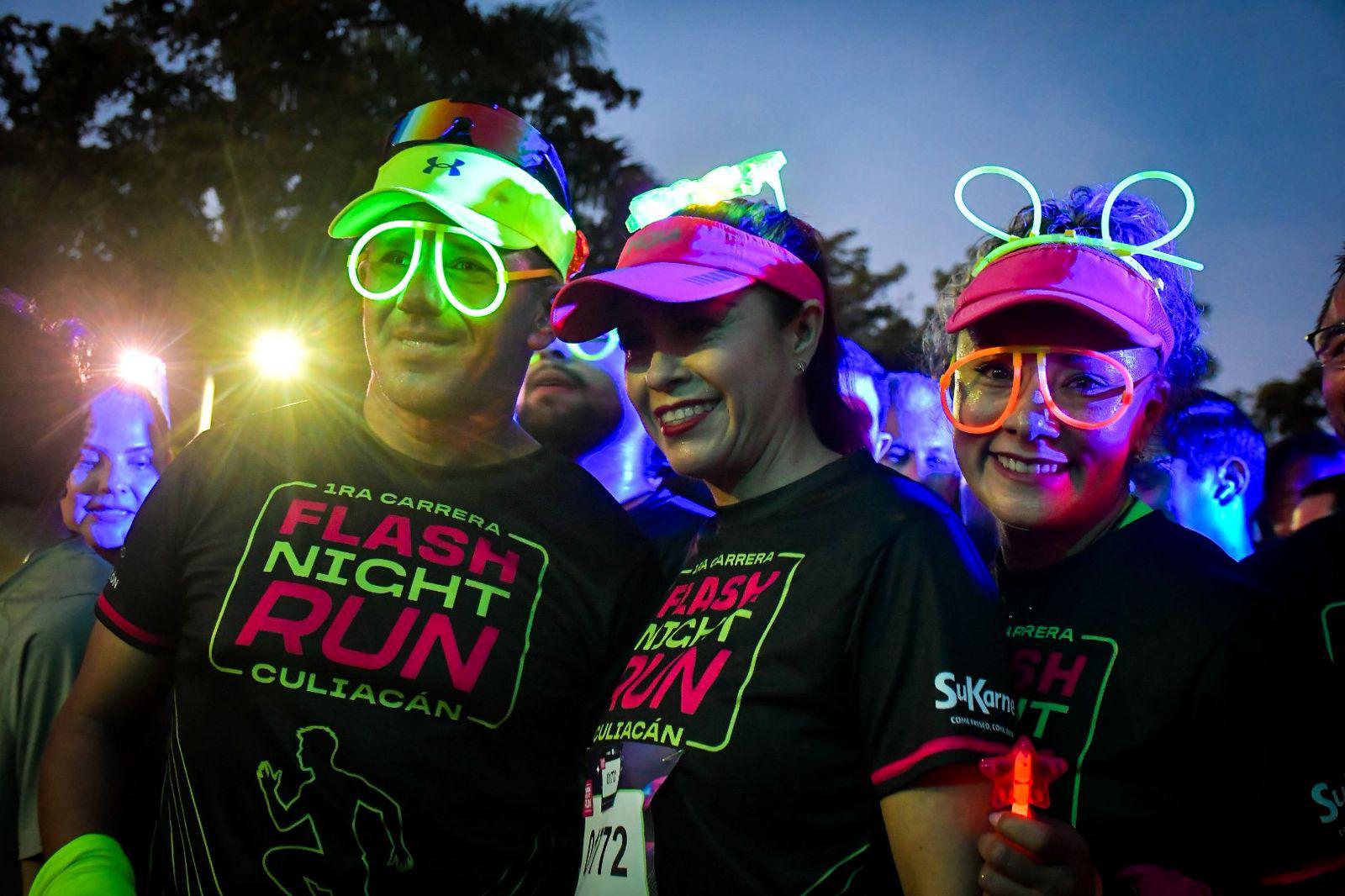 $!Culiacán corre de noche en la primera Flash Night Run