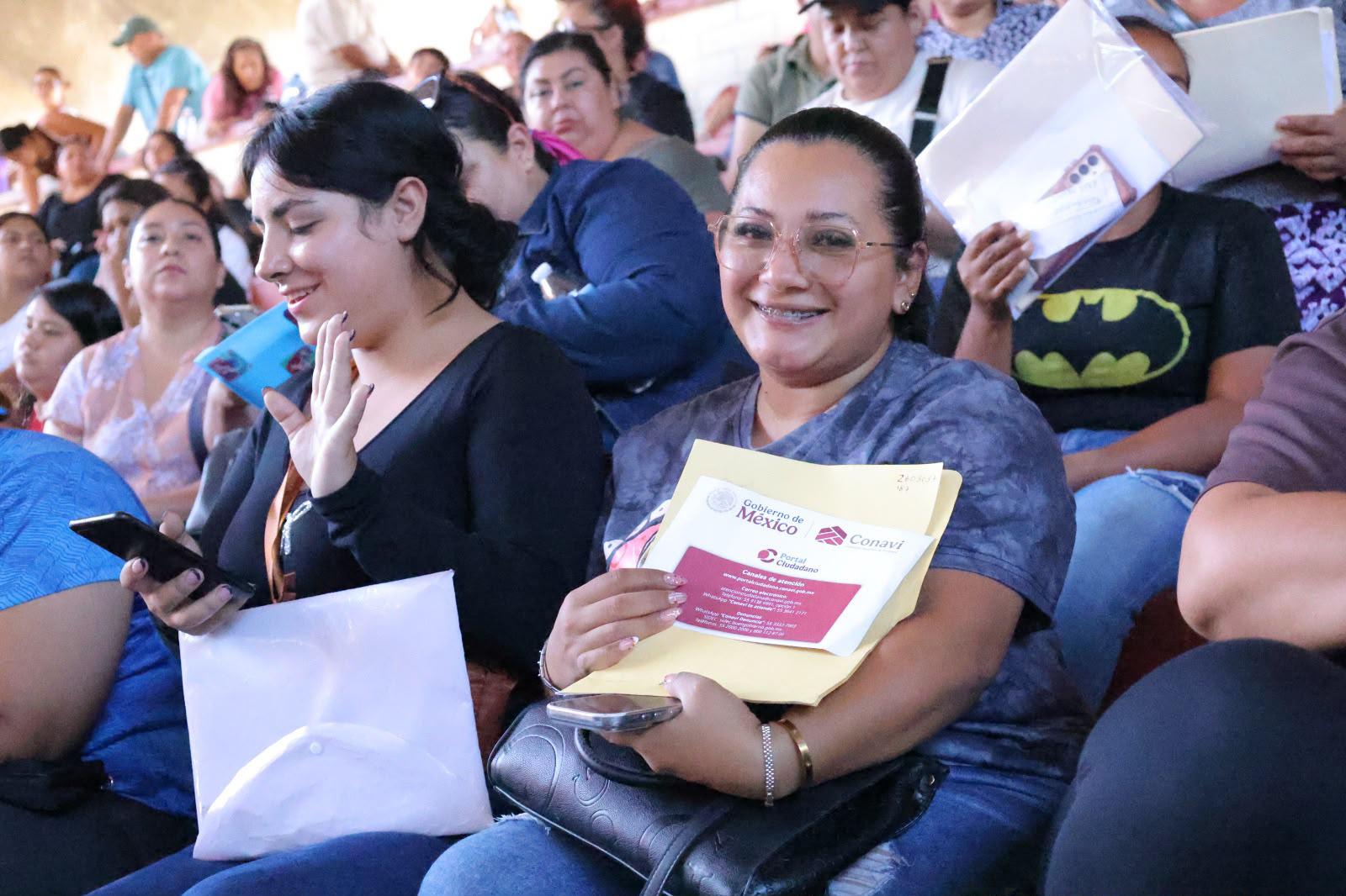 $!Realizan sorteo del programa Vivienda para el Bienestar en el municipio de Rosario