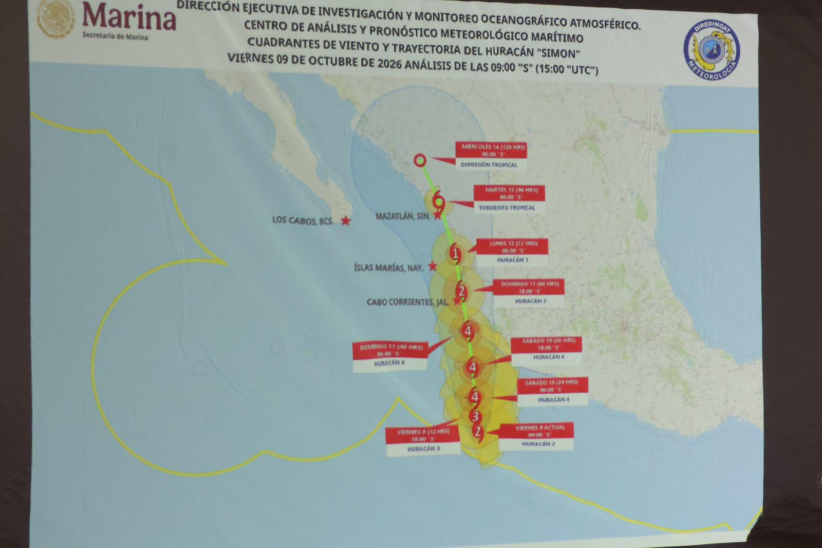 $!Rosario instala Consejo de Protección Civil y habilita albergues ante la amenaza de ‘Simon’