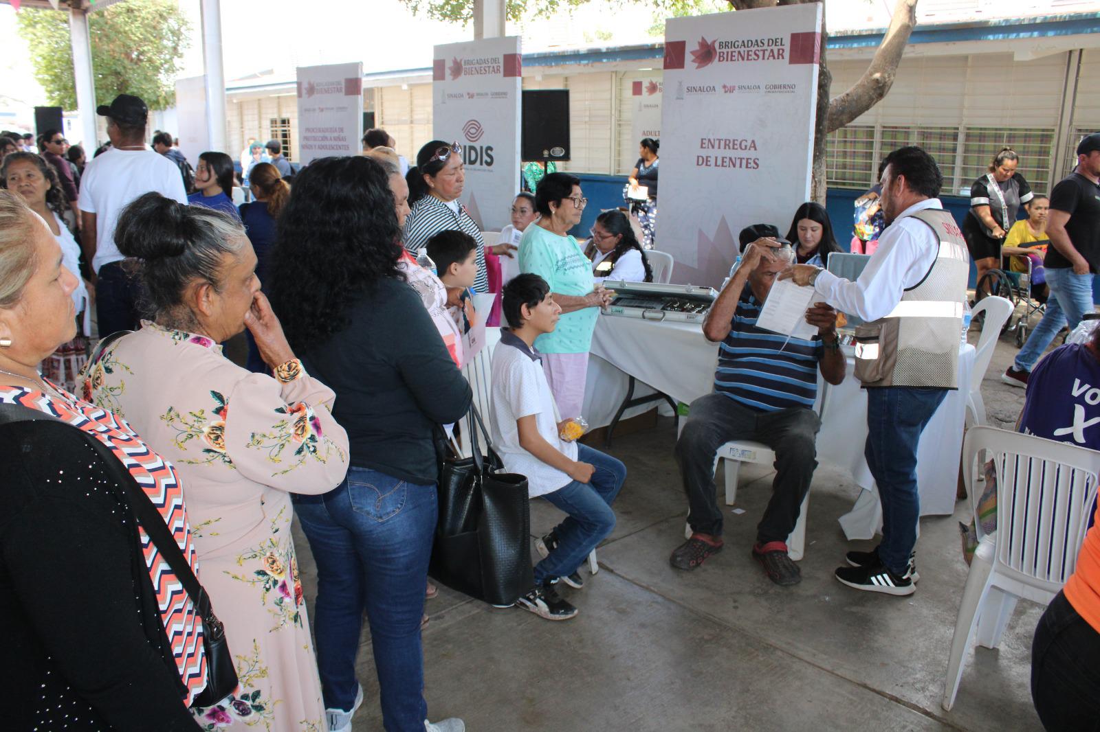 $!DIF Sinaloa realiza la Brigada del Bienestar en Rosario