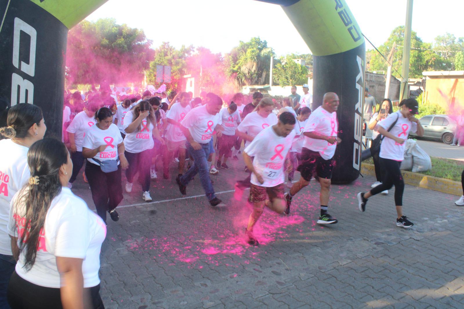 $!Más de 400 rosarenses corren y caminan en la primera Carrera Rosa