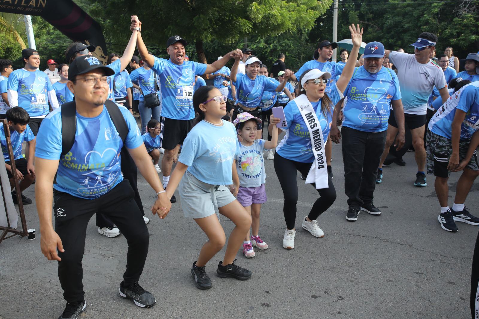 $!Celebran colorida Caminata por el Día Internacional de la Parálisis Cerebral en Mazatlán
