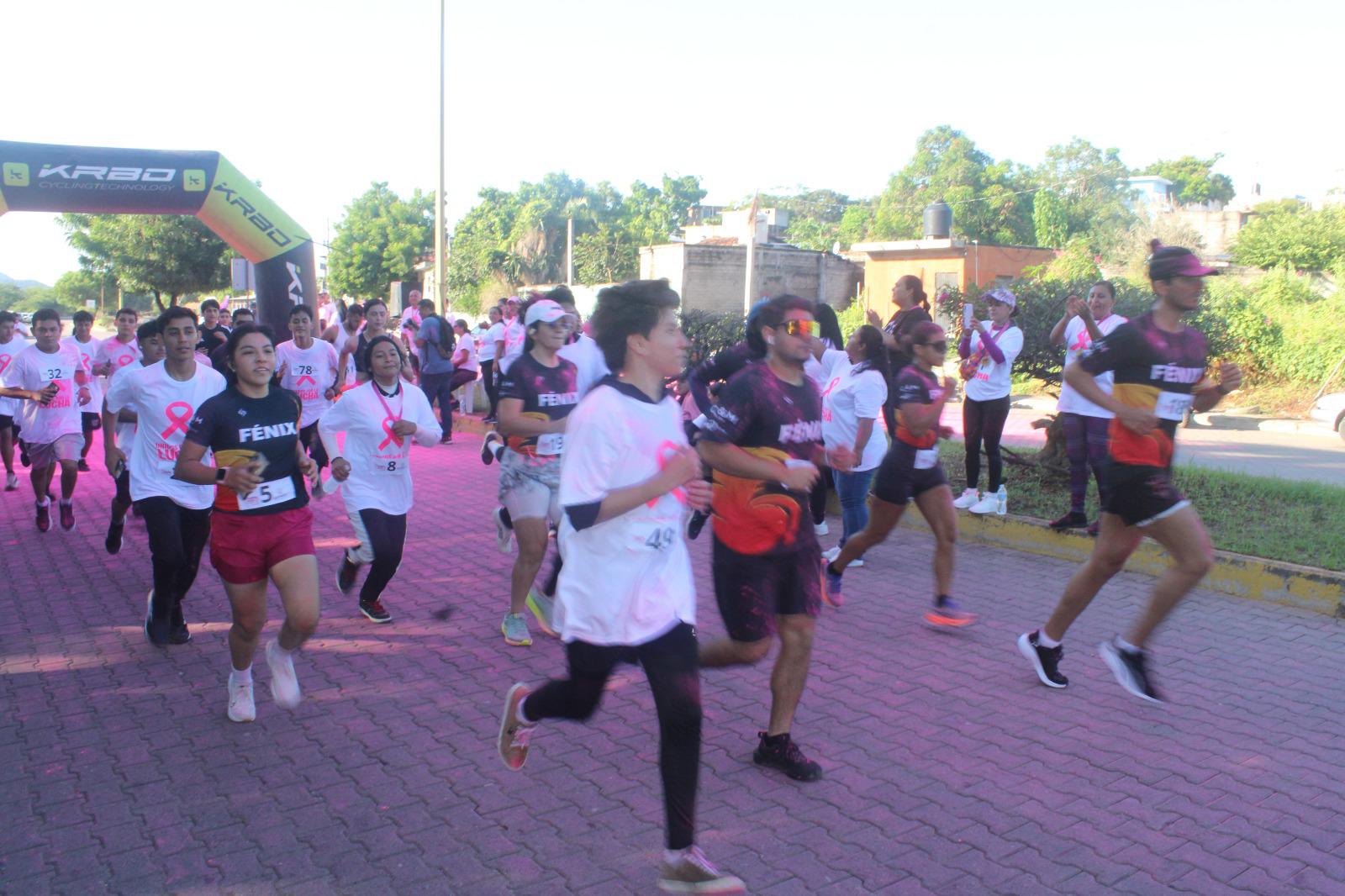 $!Más de 400 rosarenses corren y caminan en la primera Carrera Rosa