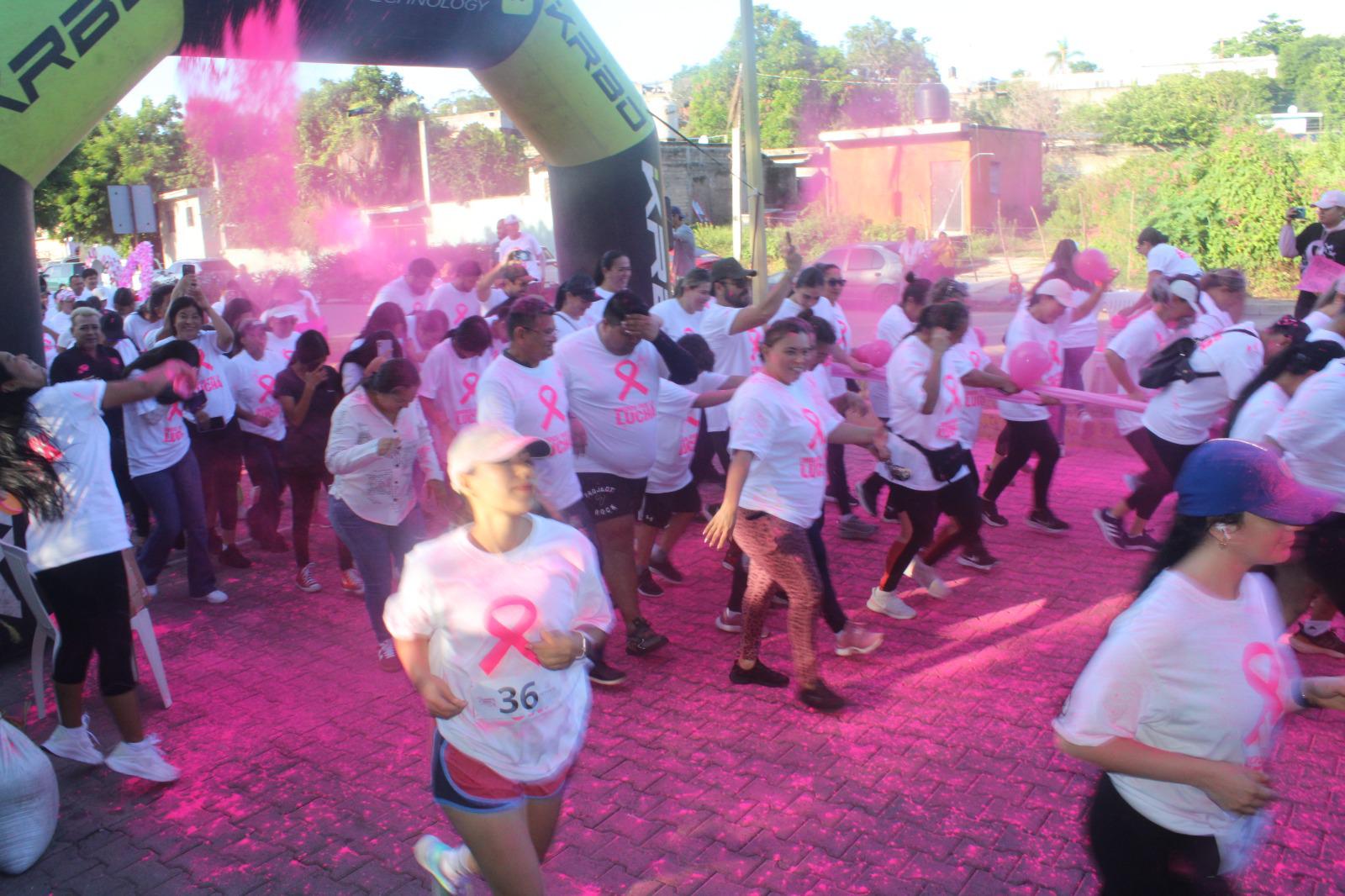 $!Más de 400 rosarenses corren y caminan en la primera Carrera Rosa