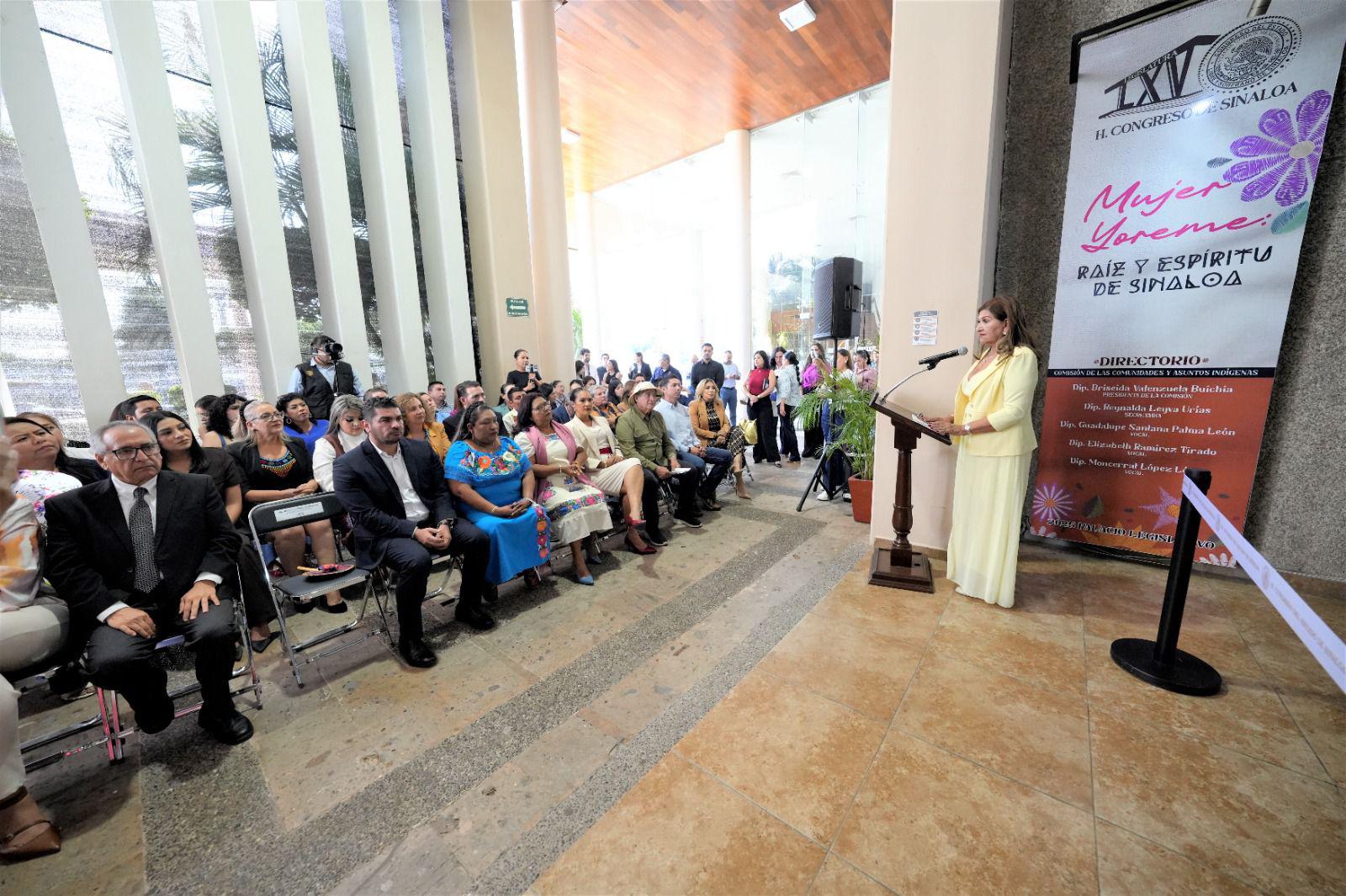 $!Congreso inaugura exposición ‘Mujer Yoreme: Raíz y Espíritu de Sinaloa’ en el Recinto Legislativo