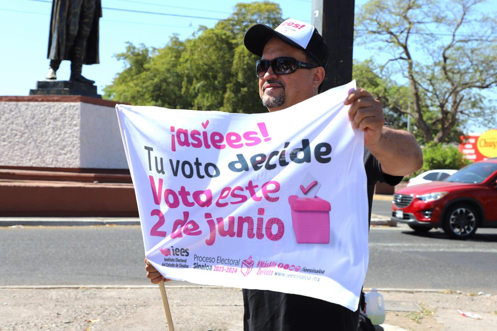$!Llama el Instituto Electoral del Estado de Sinaloa a salir a votar este 2 de junio
