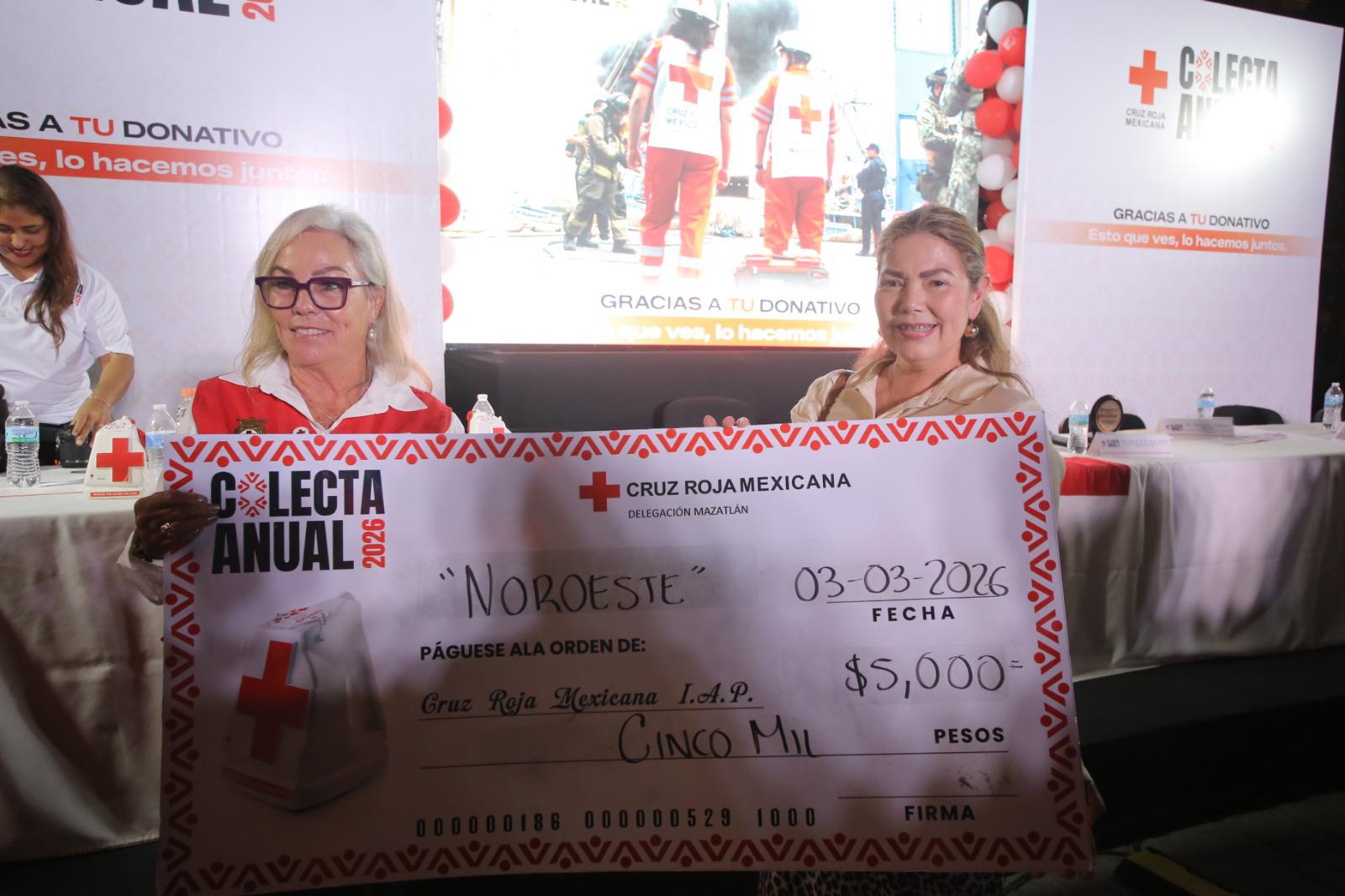 $!Grupo Noroeste se sumó a la campaña solidaria con su contribución a la institución.