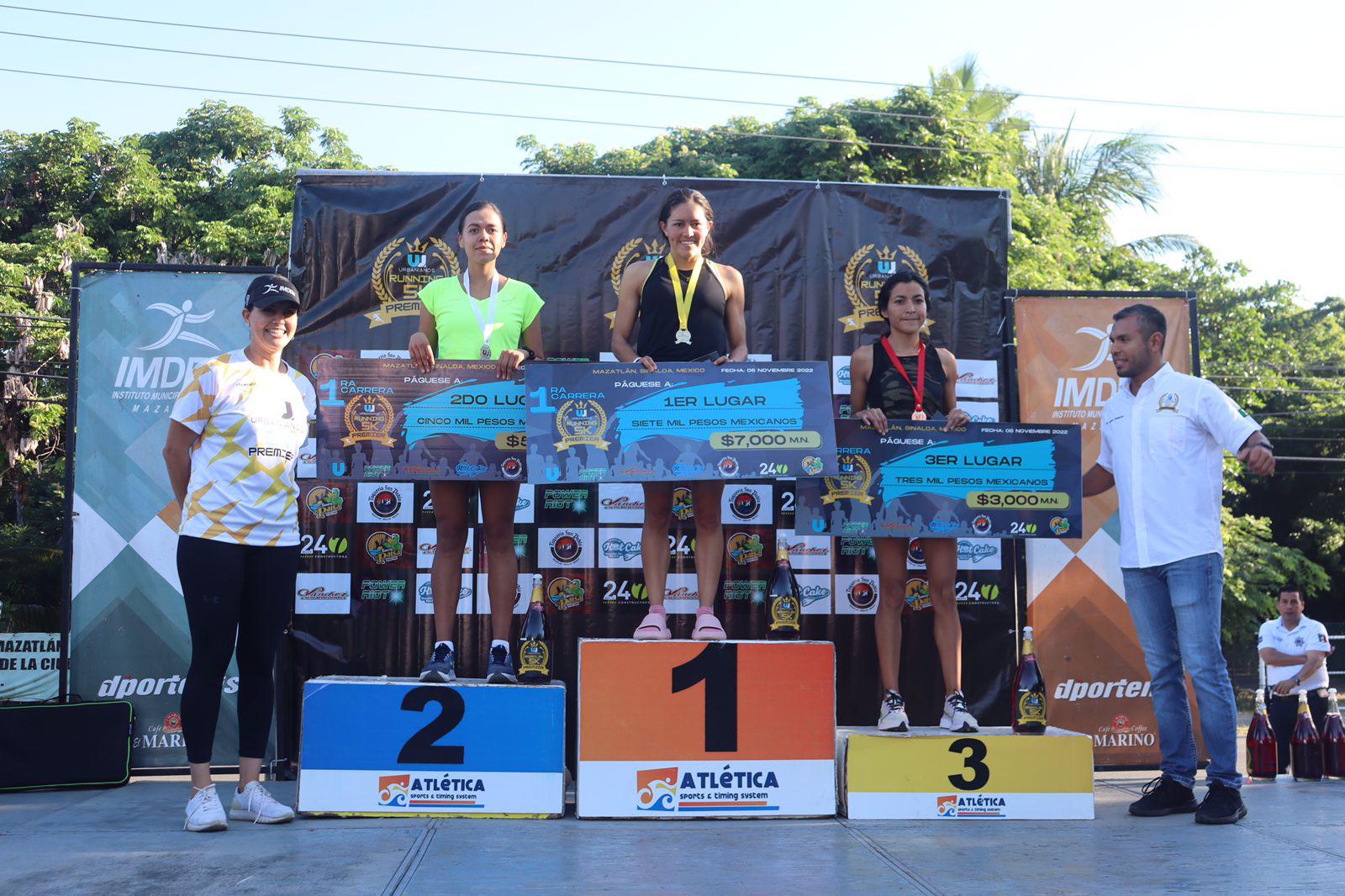 $!Daniela García y Fernando Martínez ganan la Elite de la Urbanianos Premiere 5K